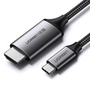Adaptera kabelis HDMI - USB-C 4K 60Hz 1,5 m melns/pelēks