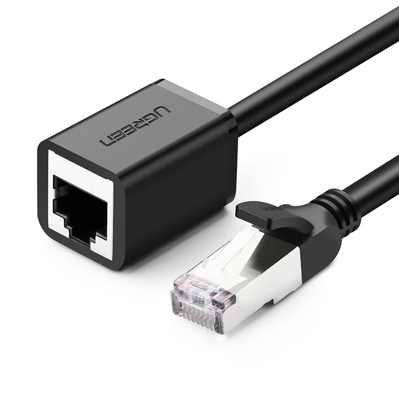 FTP prailginimo kabelis Ethernet RJ45 Cat 6 1000 Mbps 5 m juodas