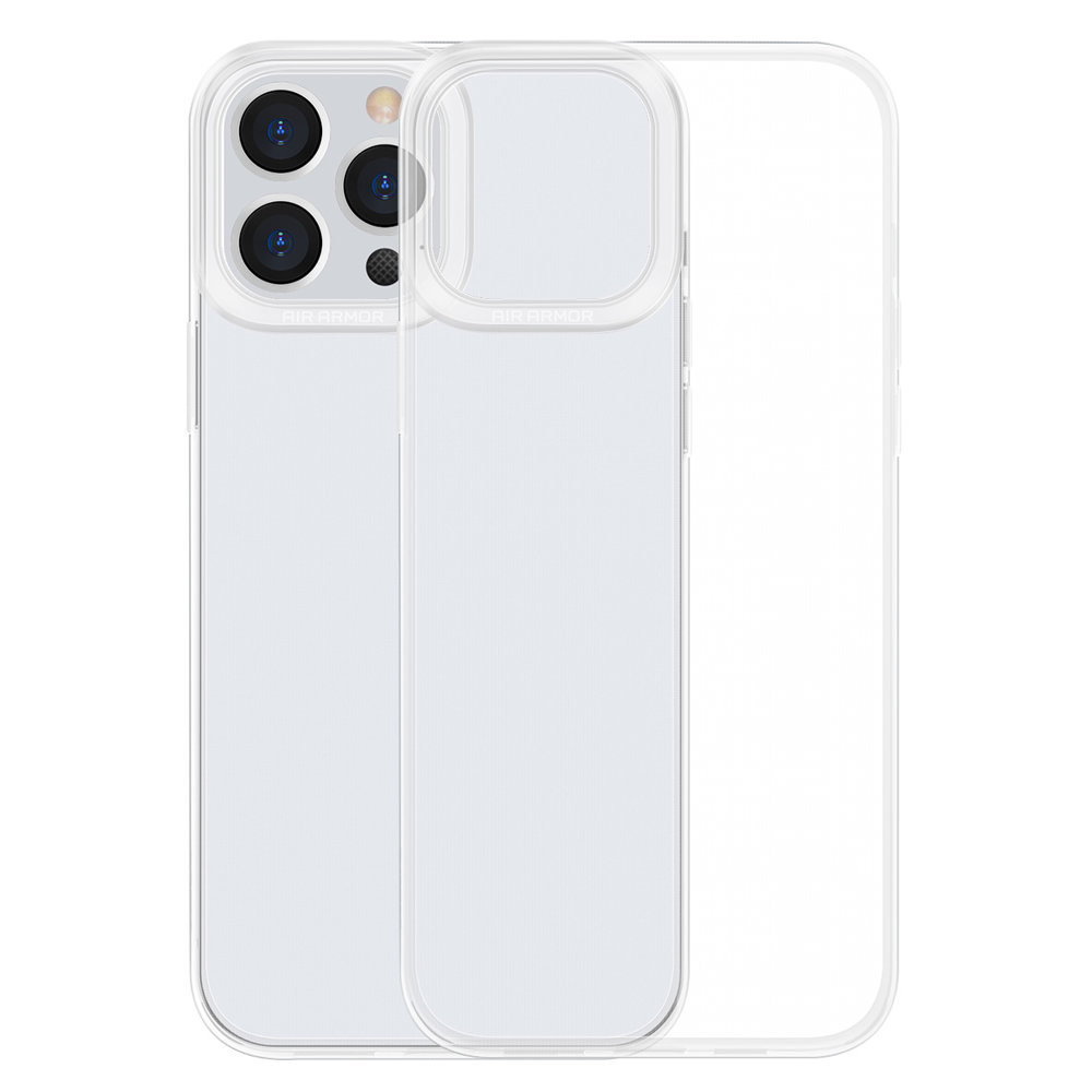 Skaidrus gelinis dėklas "iPhone 13 Pro Max" paprastas serijos dėklas skaidrus