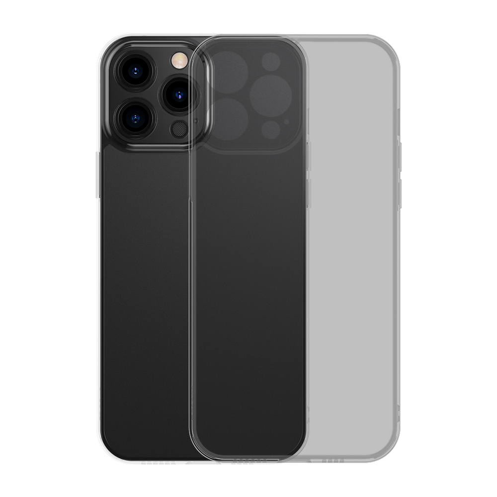 Dėklas iPhone 13 Pro standus dėklas su geliniu rėmeliu, juodas