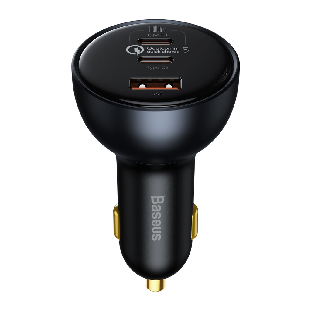 USB USB-C ātrais auto lādētājs 160W PPS Quick Charge 5 PD pelēks