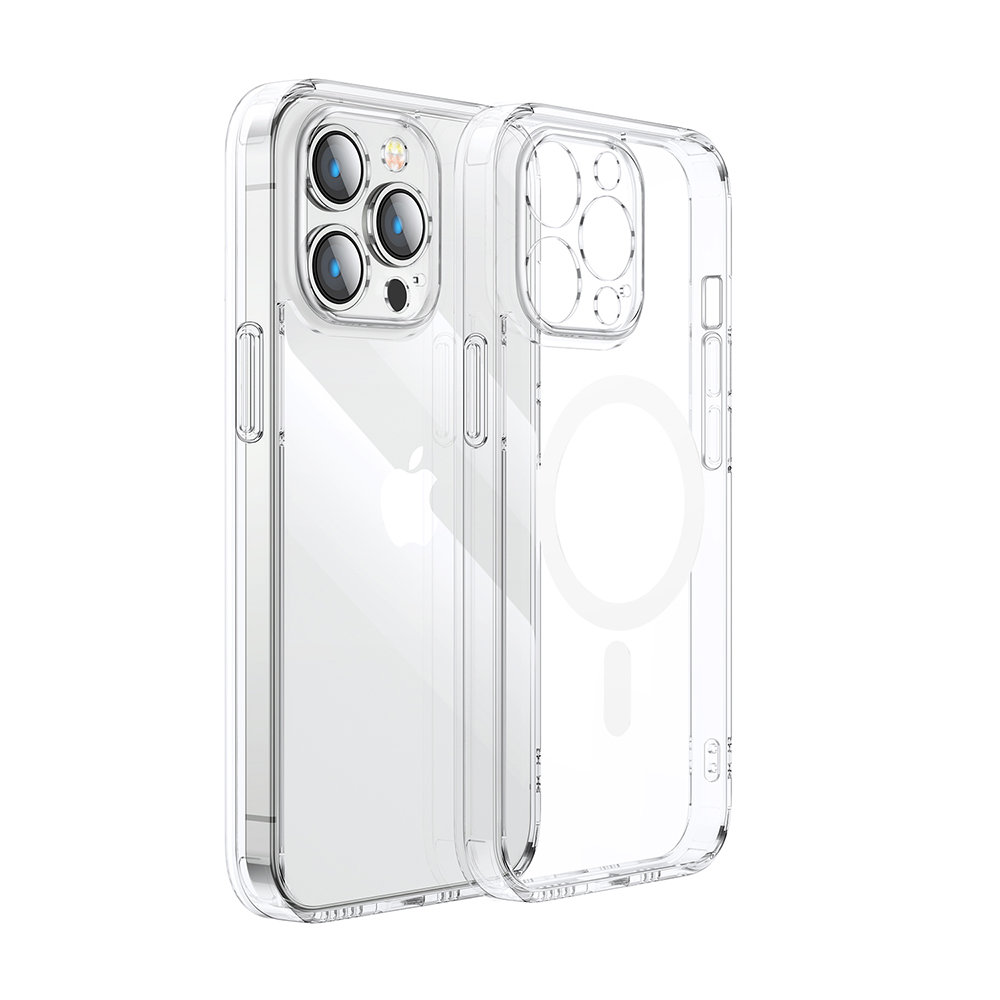 Magnetinis dėklas "iPhone 14 Plus", suderinamas su "MagSafe" skaidriu 14D