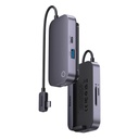 6in1 PadJoy HUB USB port splitter for tablet smartphone USB-C HDMI SD TF dark grey