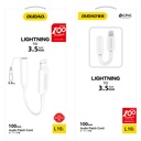 Garso adapteris "iPhone" ausinėms iš "Lightning" į 3,5 mm mini lizdą baltos spalvos