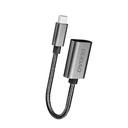 Adapterio kabelis OTG iš USB į USB-C pilkos spalvos