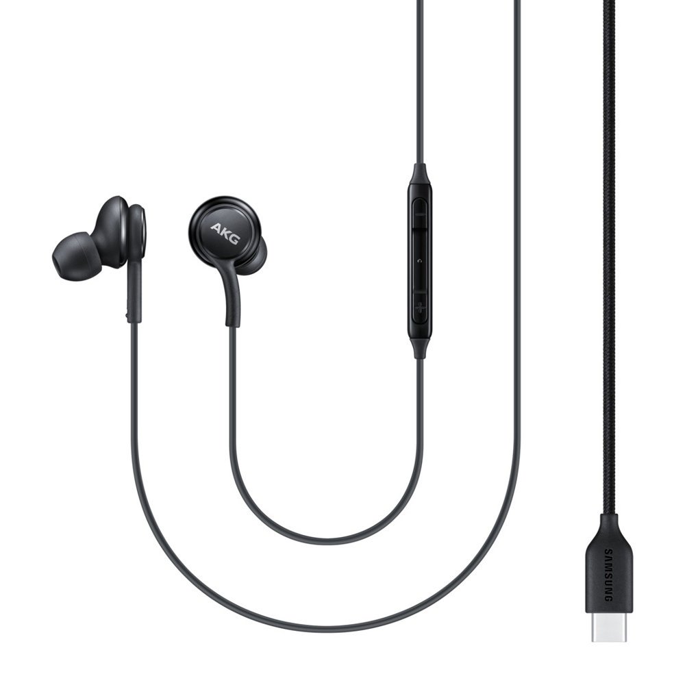 AKG vadu austiņas ausīs ar USB-C savienotāju melnas krāsas