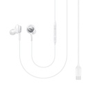 AKG vadu austiņas ausīs ar USB-C savienotāju, baltas krāsas