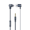 Ausu austiņas ar tālvadības pulti un mikrofonu 3,5 mm mini ligzda zilā krāsā
