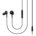 Austiņas ar 3,5 mm mini ligzdu, tālvadības pulti un mikrofonu melnas krāsas
