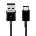USB-A - USB-C 1,5 m kabelis melns