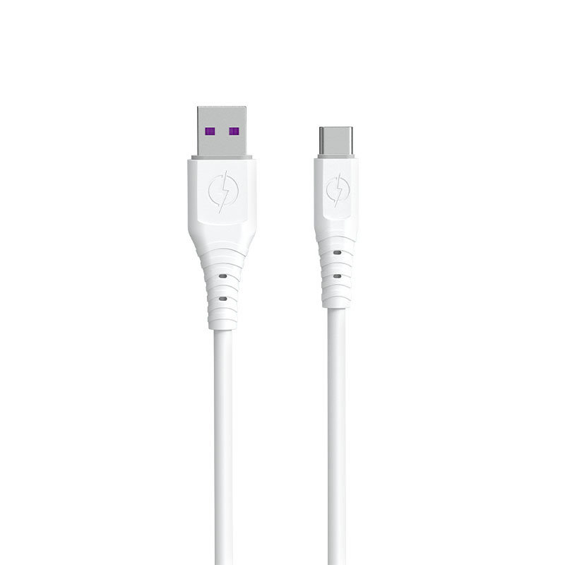 USB - USB-C 6A flexible cable 1m white