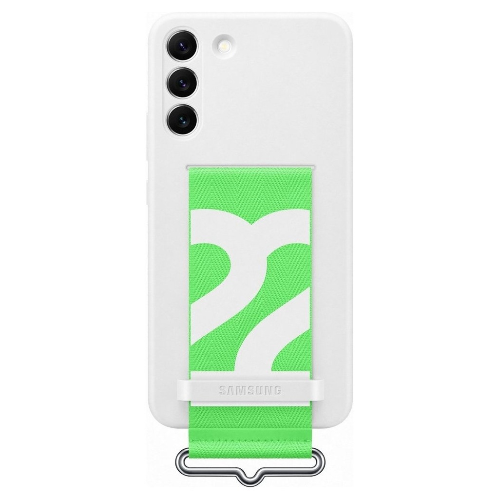 Silikoninis guminis dėklas Galaxy S22+ Silikoninis dangtelis baltas