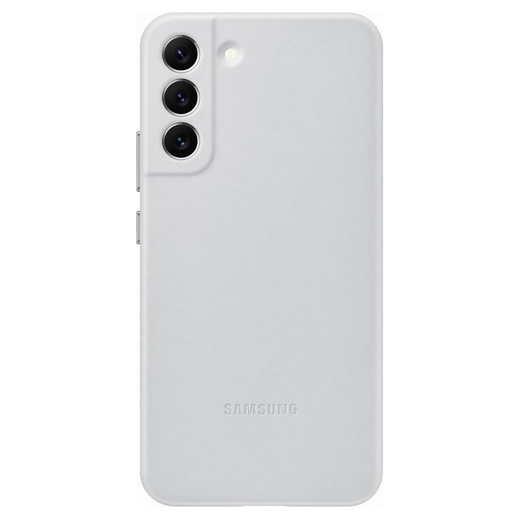 Natūralios odos dėklas Galaxy S22+ Leather Cover šviesiai pilkas