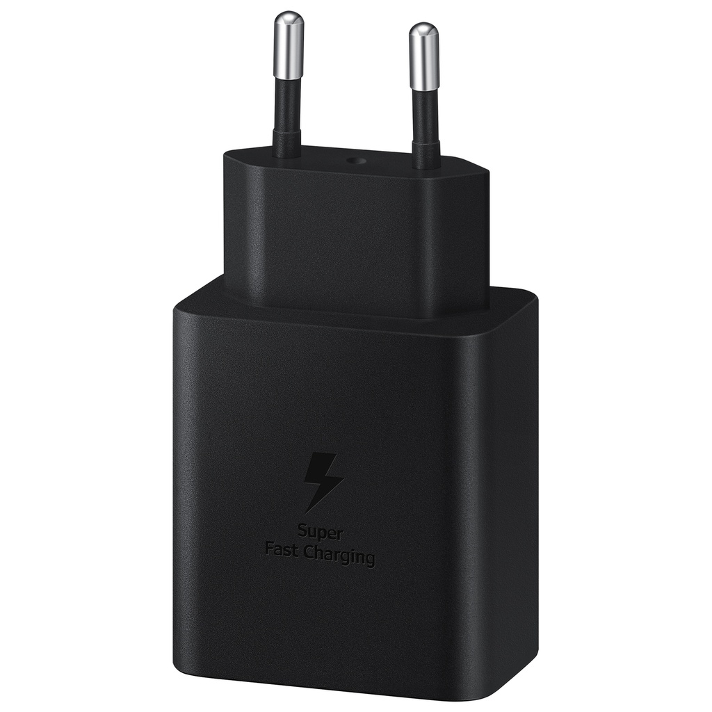 Maitinimo įkroviklis su USB-C kabeliu 45W PD PPS + juodas