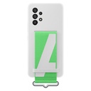 Case cover with strap for Galaxy A53 5G Strap Silicone Cover white