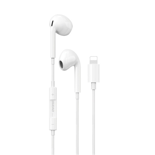 Ausinės į ausis "iPhone" su "Lightning" kištuku X14PROL-W1, baltos spalvos