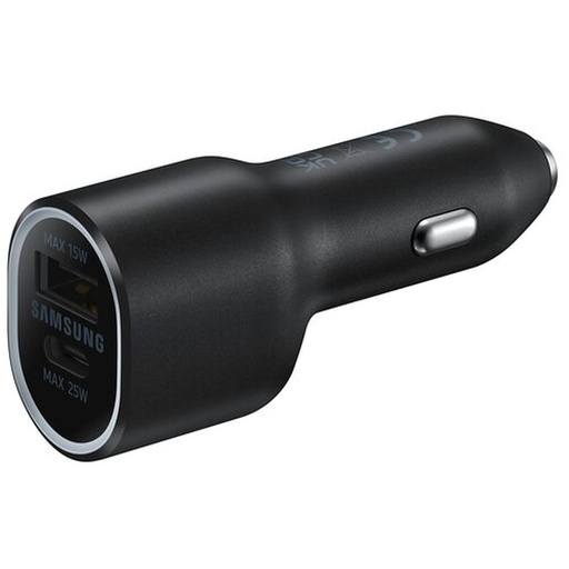 Auto lādētājs cigarešu aizdedzinātāja ligzdai 2x USB 25W melns