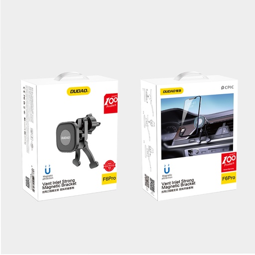 F6Pro magnētiskais turētājs automašīnas ventilācijas atverei melns