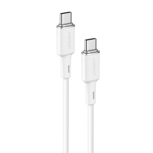 USB-C kabelis 60W 20V 3A 1,2 m balts