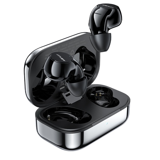 TWS Bluetooth 5.2 waterproof IPX4 silver gaming wireless in-ear headphones