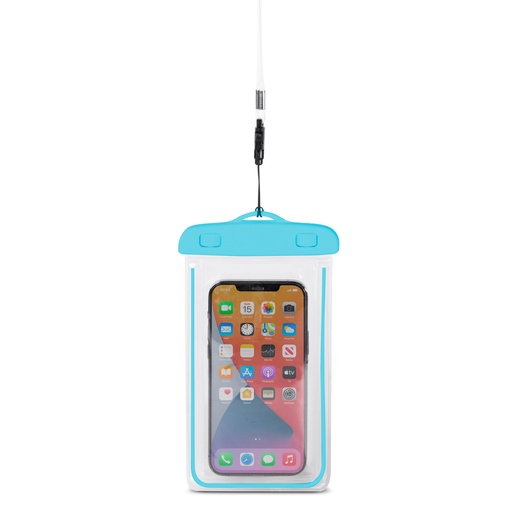 PVC waterproof phone case with lanyard Outdoor - blue