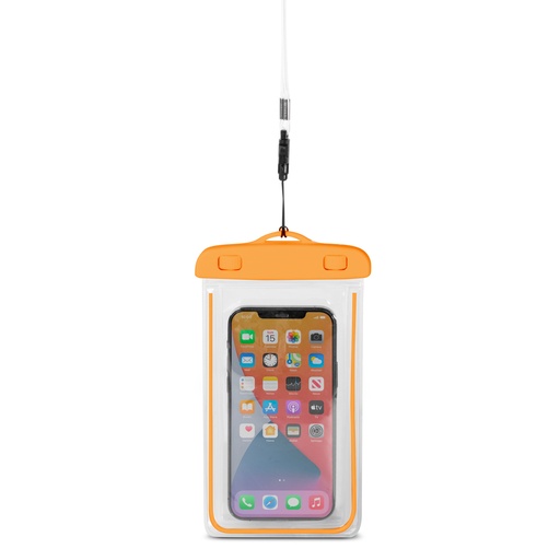 PVC waterproof phone case with lanyard Outdoor - orange