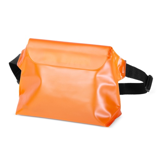 PVC waterproof kidney pouch for phone documents Outdoor - orange