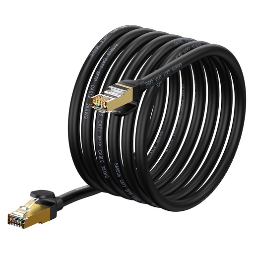 RJ45 10Gbps Cat 7 Speed Seven greitaeigis tinklo kabelis 5 m juodas