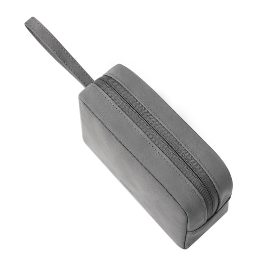 Small sachet bag travel case for phone headphones and other accessories gray