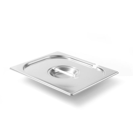 GN Kitchen Line tērauda vāks ar kausiņa izgriezumu GN 1/4 - Hendi 806951