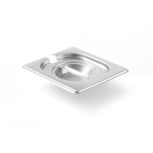 GN Kitchen Line tērauda vāks ar izgriezumu GN 1/6 kausam - Hendi 806968