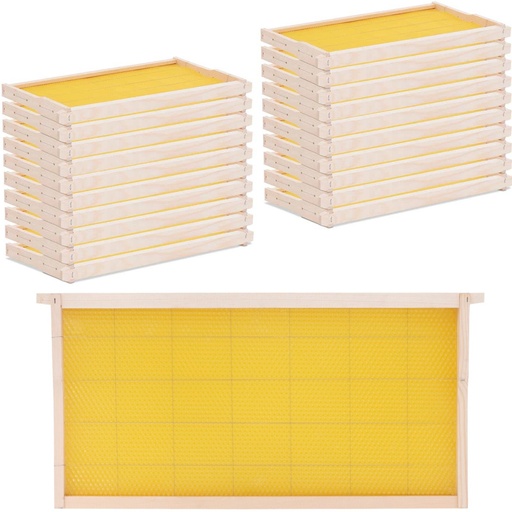 Langstroth pušies avilio rėmas su mazgu 232 mm - 20 vienetų