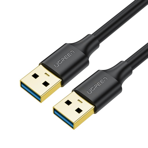 USB-A 3.0 5Gb/s kabelis 0,5 m melns