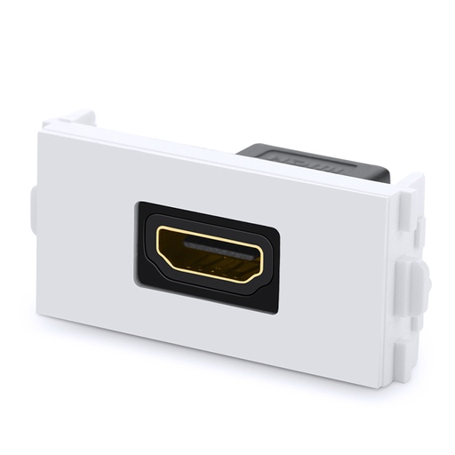 Socket panel with HDMI straight connector for mounting in frame Ugreen 20316 - white