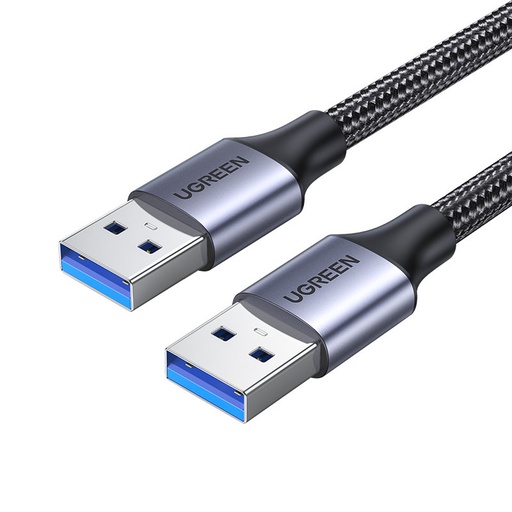 Durable braided USB 3.0 5Gbps cable 0.5m grey
