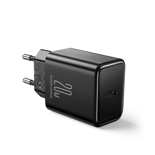 USB-C 20W PD tīkla lādētājs melns