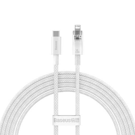 Pīts kabelis iPhone Explorer Series USB-C - Lightning 20W 2m balts