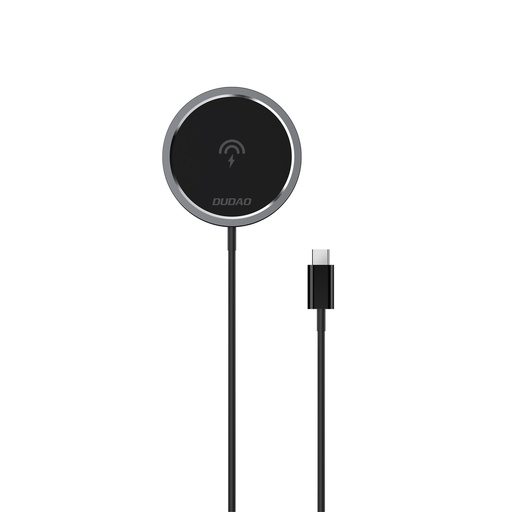 Magnētiskais induktīvais lādētājs tālrunim MagSafe 15W melns
