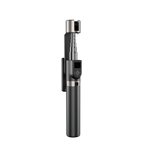 Selfie stick telescopic selfie stick with tripod and remote control BT F18W black