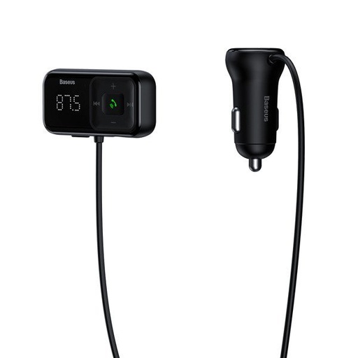 Bluetooth bezvadu FM raidītājs ar lādētāju S-16 Overseas edition melns