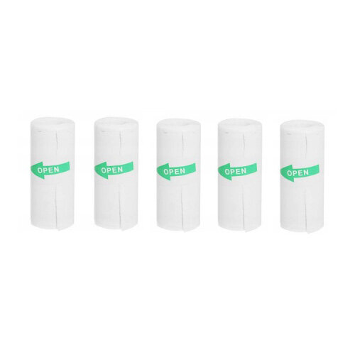 Mini Kot terminio spausdintuvo popieriaus ritinėlis lipnus baltas KIT 5vnt.