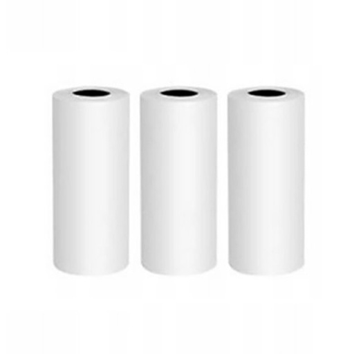 Tape roll paper for thermal printer Mini Kot white KIT of 3pcs.