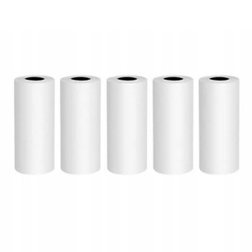 Tape roll paper for thermal printer Mini Kot white KIT of 5pcs.