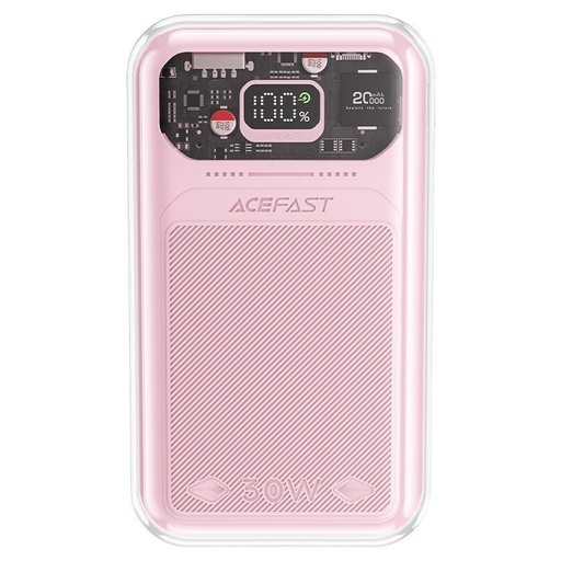 Powerbank 20000mAh Sparkling Series fast charging 30W QC AFC FCP SCP pink.