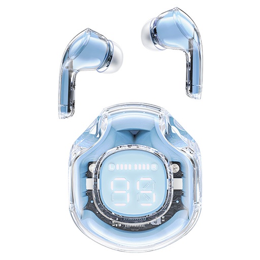 T8 Bluetooth TWS wireless headphones with case light blue