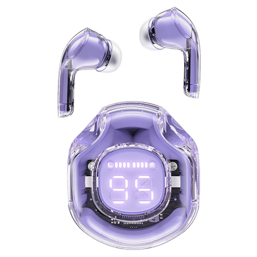 T8 Bluetooth TWS wireless headphones with case purple