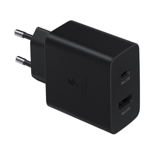 Small USB-C 35W USB-A 15W power charger black