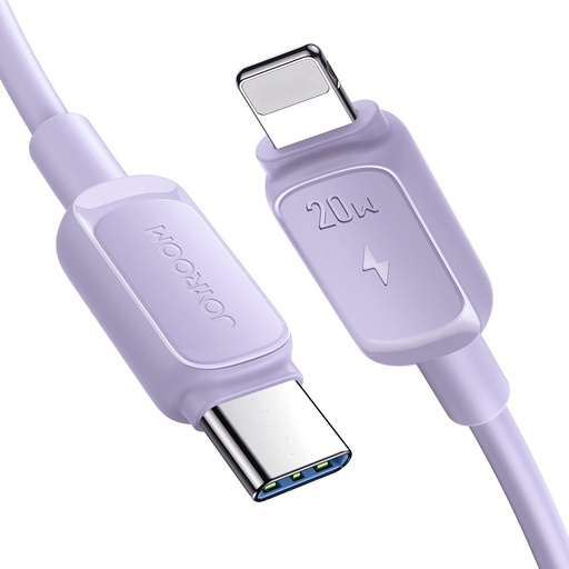 Cable cable for iPhone USB-C - Lightning 20W 1.2m purple