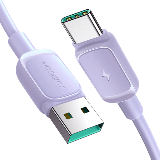 USB-A - USB-C 3A cable 1.2m purple