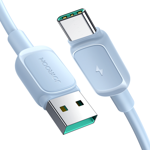 Kabelis USB-A - USB-C 3A 1,2 m mėlynas